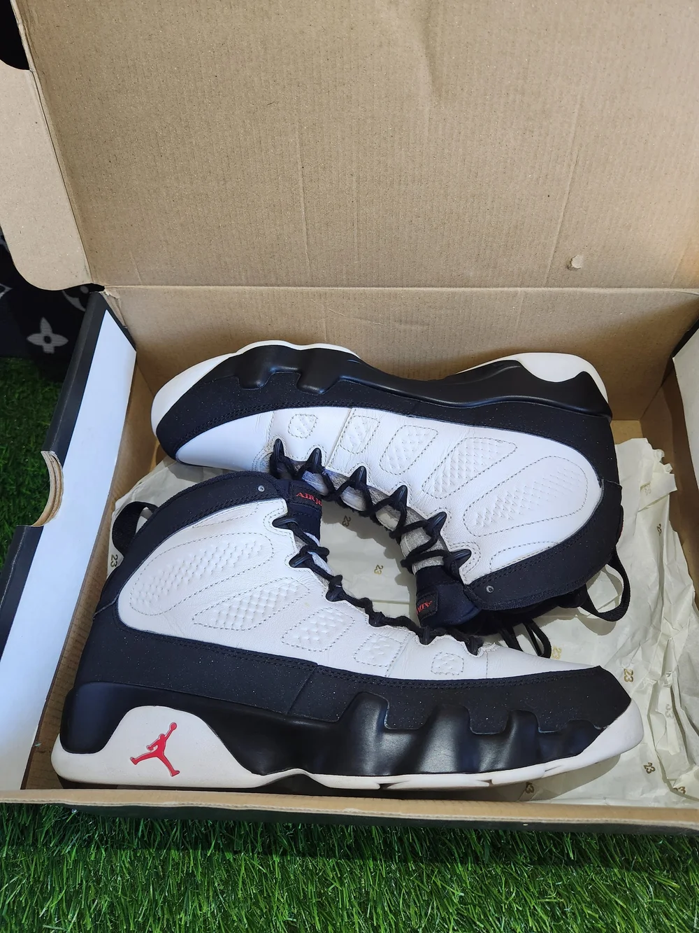 Mens Size 9.5 Jordan 9 Retro 2016 Space Jam Black White Basketball Sneakers